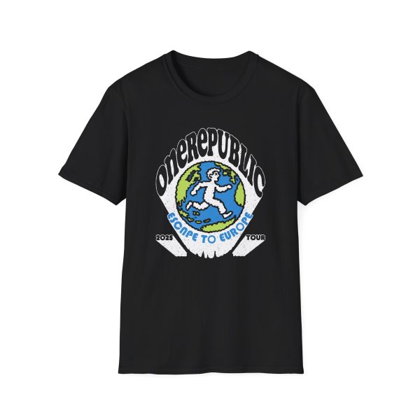 One Republic "Escape to Europe" Globe Unisex Softstyle T-Shirt
