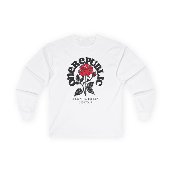 One Republic "Escape to Europe" Rose Unisex Ultra Cotton Long Sleeve Tee